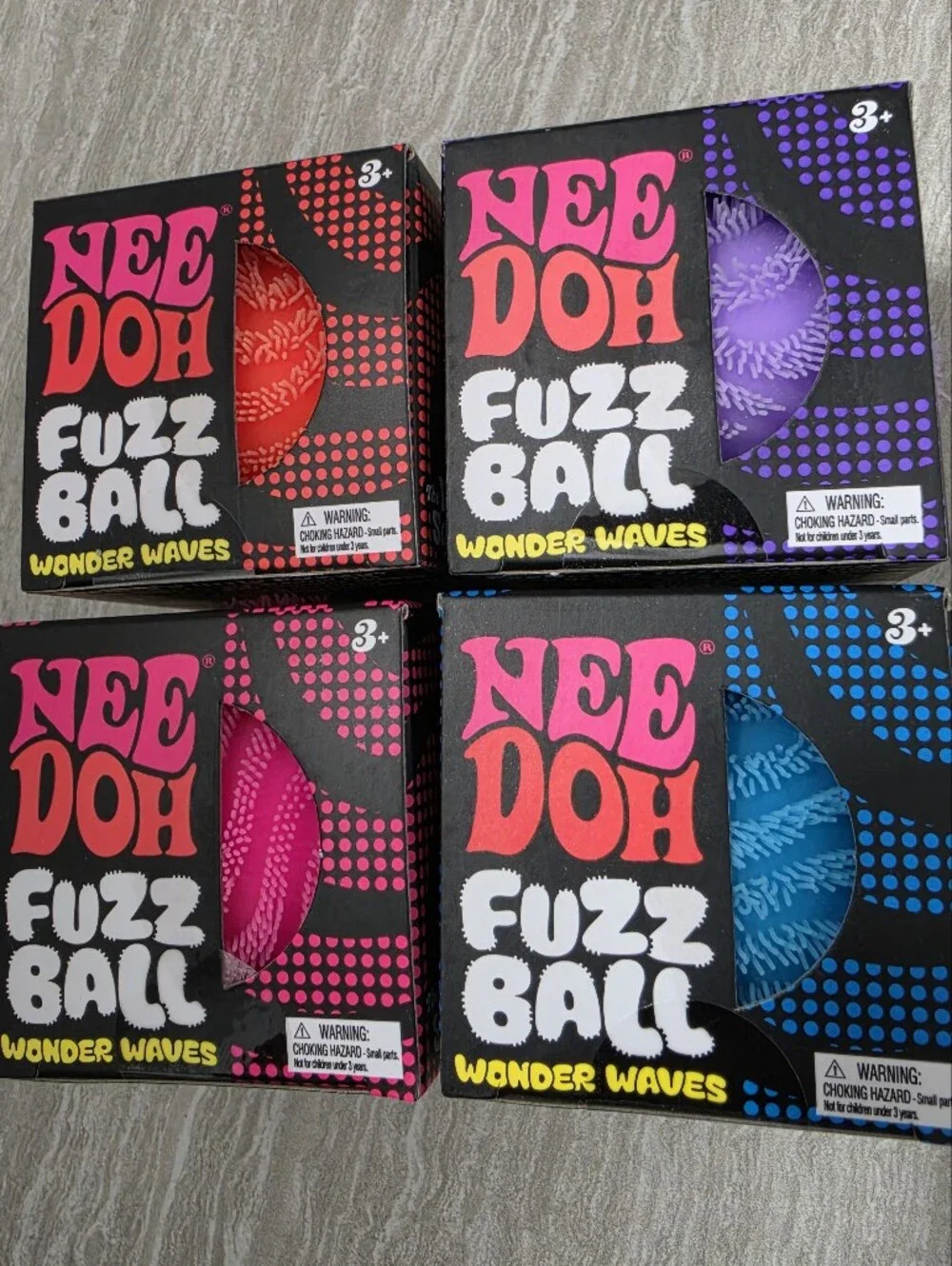 NeeDoh Bundle - Nice-Sicle, Fuzz Ball Wonder Waves, 7 TOTAL HARD-TO-FIND PIECES